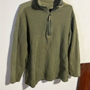 Chaus Men's Zip Up Sweater in Olive